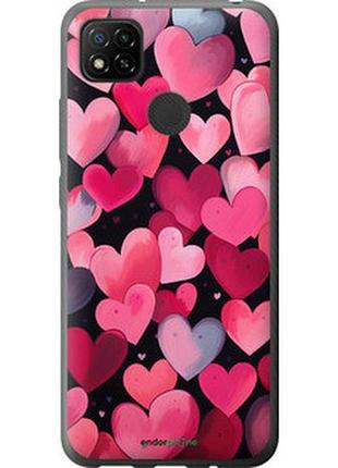 Чехол на xiaomi redmi 9c сердечки 4 "5662u-2035-2448"