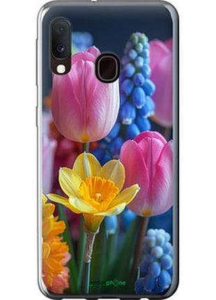 Чохол на samsung galaxy a20e a202f весняні квіти "6058t-1709-2448"