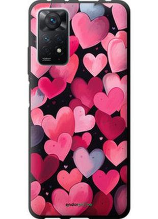 Чехол на xiaomi redmi note 11 pro сердечки 4 "5662b-2512-2448"