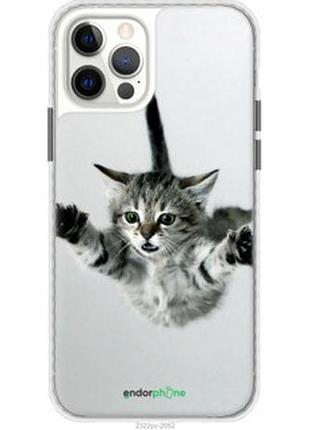 Чехол на iphone 12 pro летящий котёнок "2322pc-2052-2448"