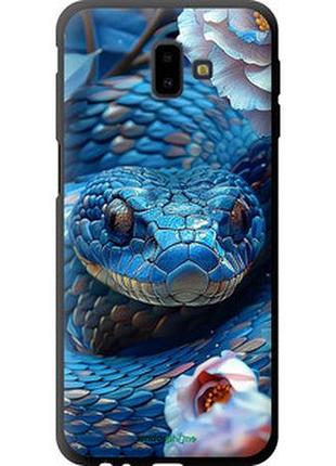 Чехол на samsung galaxy j6 plus 2018 blue snake "6079b-1586-2448"