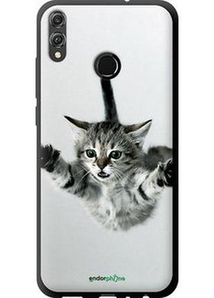 Чехол на huawei honor 8x летящий котёнок "2322b-1596-2448"
