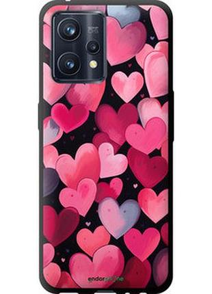 Чехол на realme 9 сердечки 4 "5662b-2866-2448"