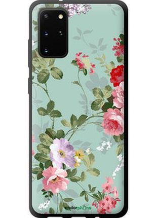Чехол на samsung galaxy s20 plus цветочные обои 2 "862b-1822-2448"