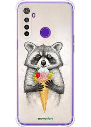 Чехол на realme 5 енотик с мороженым "4602sp-1862-2448"