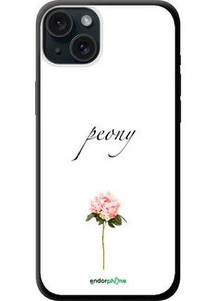 Чехол на iphone 15 plus пион "4366b-3097-2448"