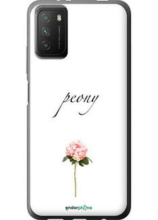 Чехол на xiaomi poco m3 пион "4366u-2200-2448"