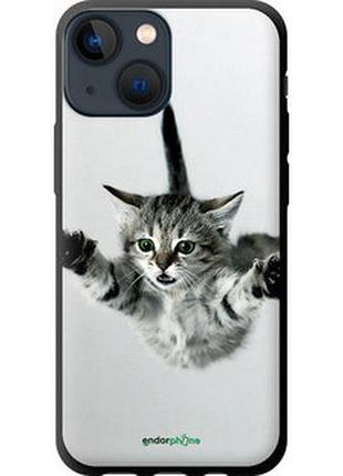 Чехол на iphone 13 mini летящий котёнок "2322b-2373-2448"