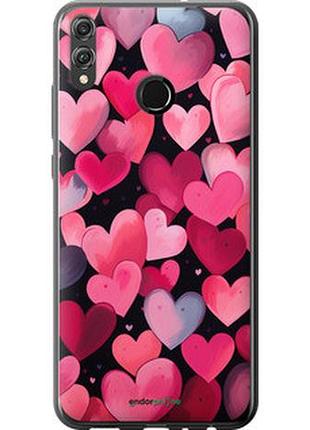Чехол на huawei honor 8x сердечки 4 "5662u-1596-2448"