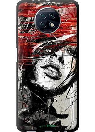 Чехол на xiaomi redmi note 9t лицо девушки "1162b-2261-2448"