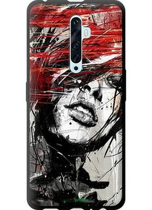 Чехол на oppo reno 2z лицо девушки "1162b-1867-2448"