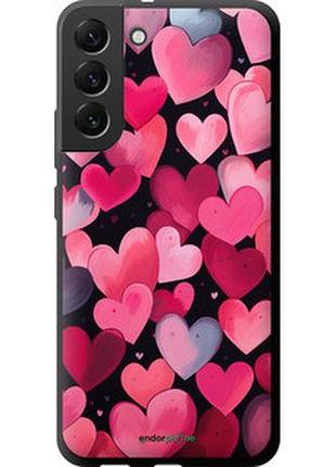 Чехол на samsung galaxy s22 plus сердечки 4 "5662b-2495-2448"