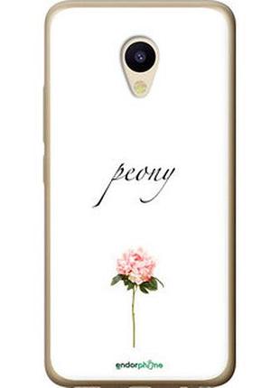 Чехол на meizu m5 пион "4366u-420-2448"