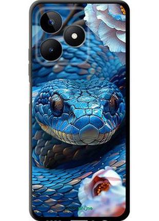 Чехол на realme c53 blue snake "6079b-3128-2448"