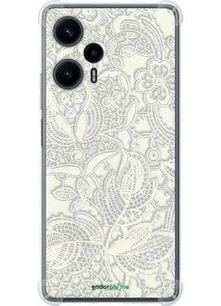 Чохол на xiaomi redmi note 12 turbo біле мереживо "4383sp-3025-2448"