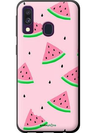 Чехол на samsung galaxy a40 2019 a405f розовый арбуз "4314b-1672-2448"