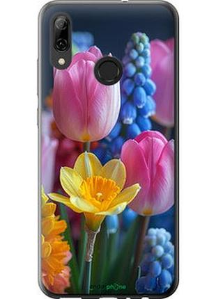 Чехол на huawei p smart 2019 весенние цветы "6058t-1634-2448"