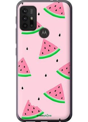 Чехол на motorola moto g20 розовый арбуз "4314u-2461-2448"