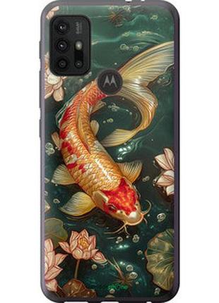 Чехол на motorola moto g30 мелодия лотоса "6106u-2320-2448"