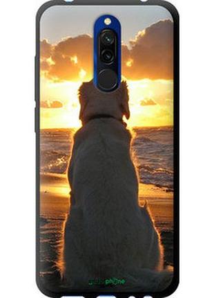 Чехол на xiaomi redmi 8 закат и собака "3966b-1806-2448"