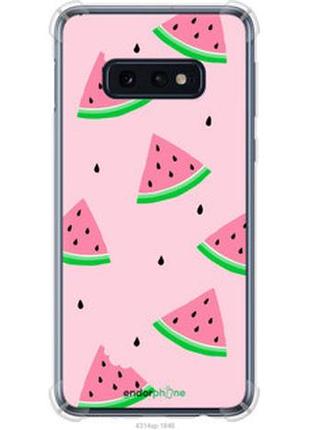 Чехол на samsung galaxy s10e розовый арбуз "4314sp-1646-2448"
