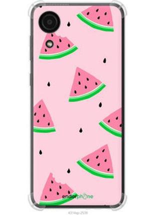 Чехол на samsung galaxy a03 core a032f розовый арбуз "4314sp-2539-2448"