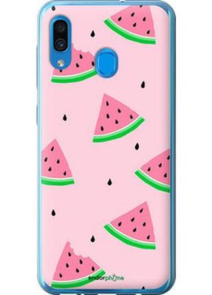 Чехол на samsung galaxy a30 2019 a305f розовый арбуз "4314t-1670-2448"