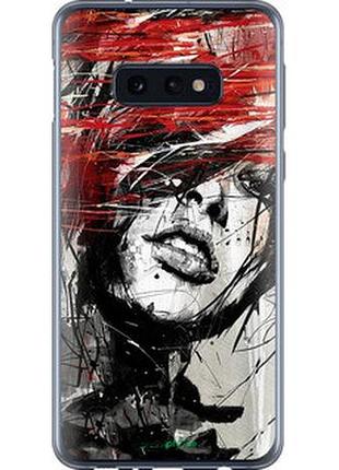 Чехол на samsung galaxy s10e лицо девушки "1162u-1646-2448"