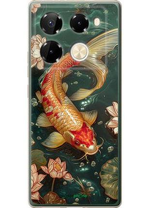 Чехол на infinix note 40 pro 4g мелодия лотоса "6106u-3691-2448"