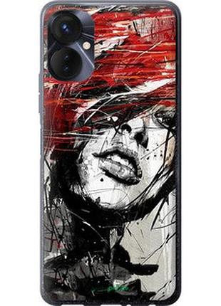 Чехол на tecno spark 9 pro лицо девушки "1162u-2832-2448"