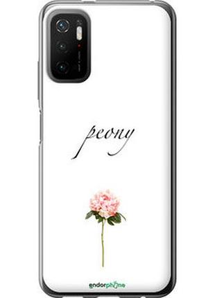 Чехол на xiaomi redmi note 10t пион "4366u-2484-2448"