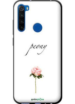 Чехол на xiaomi redmi note 8t пион "4366b-1818-2448"