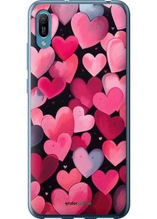 Чехол на huawei y6 2019 сердечки 4 "5662u-1666-2448"