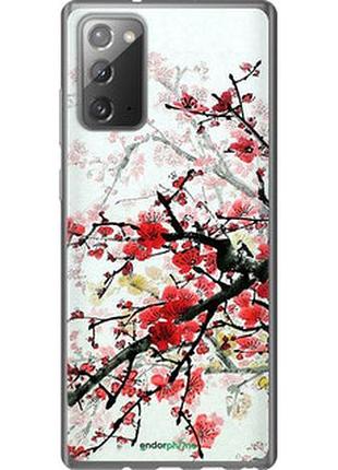 Чохол на samsung galaxy note 20 квітучий кущ "831t-2036-2448"