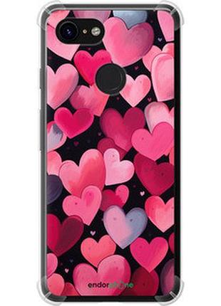 Чехол на google pixel 3 сердечки 4 "5662sp-1528-2448"