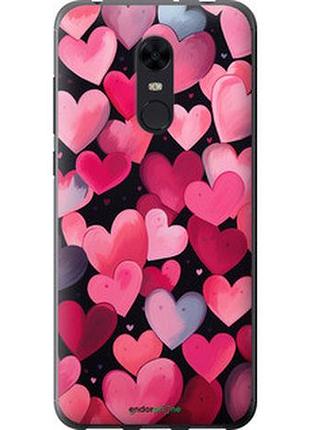 Чехол на xiaomi redmi 5 plus сердечки 4 "5662u-1347-2448"