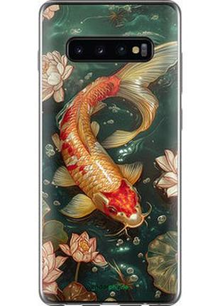 Чехол на samsung galaxy s10 plus мелодия лотоса "6106u-1649-2448"