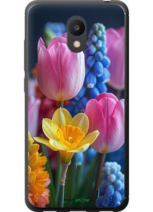 Чехол на meizu m6 весенние цветы "6058t-1349-2448"