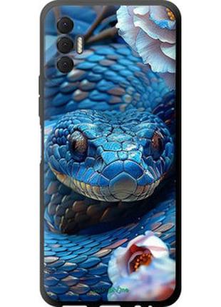Чехол на tecno spark 8p kg7n blue snake "6079b-2526-2448"