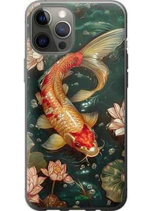 Чехол на iphone 12 pro max мелодия лотоса "6106t-2054-2448"