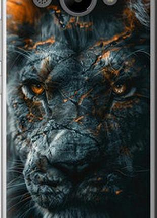 Чехол на huawei y3 2017 пламенный лев "6153u-991-2448"
