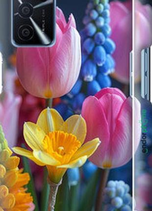 Чехол на oppo a54s весенние цветы "6058m-3473-2448"