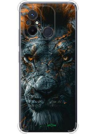 Чехол на xiaomi redmi 12c пламенный лев "6153sp-2962-2448"