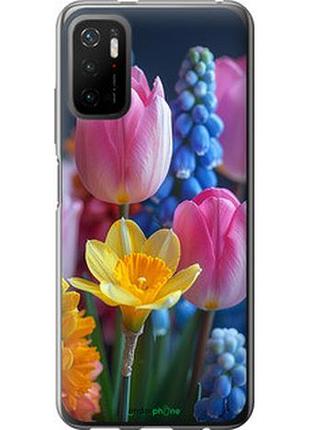 Чохол на xiaomi redmi note 10 5g весняні квіти "6058u-2556-2448"