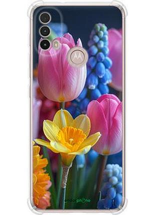 Чехол на motorola e40 весенние цветы "6058sp-2660-2448"