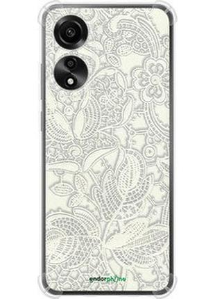 Чехол на oppo a78 4g белое кружево "4383sp-3142-2448"