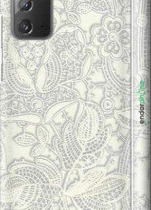 Чехол на samsung galaxy note 20 белое кружево "4383m-2036-2448"