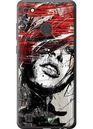 Чехол на tecno pop 4 pro bc3 лицо девушки "1162u-2444-2448"