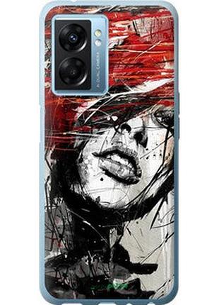 Чехол на oppo a77 5g лицо девушки "1162u-1377-2448"