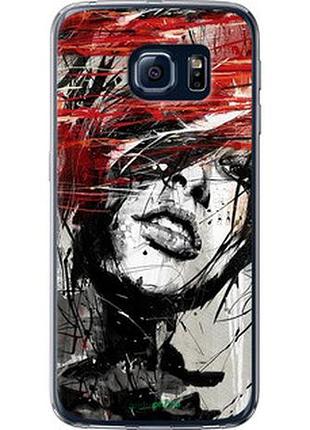 Чехол на samsung galaxy s6 g920 лицо девушки "1162t-80-2448"